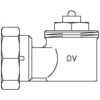 Sarokadapter szelepes fűtőtestekhez, M30 x 1,5-es menetes csatlakozáshoz