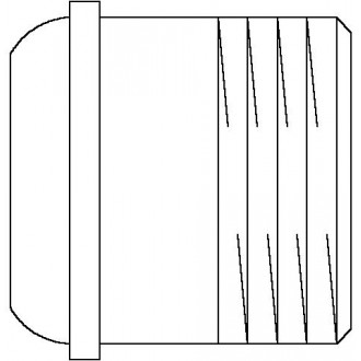 Hosszkiegyenlítő csavarzat (rövid), DN15, 23 mm