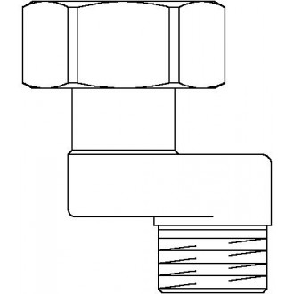 Méretkiegyenlítő csavarzat a fűtőtest, alsó csatlakozásához 3/4" x 3/4"