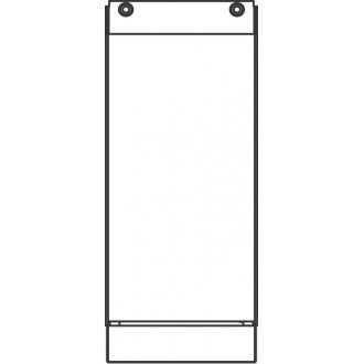 Szerelőcsatorna Unibox-hoz, acéllemezből, magasság: 275-350 mm, szélesség 130 mm