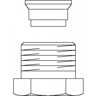 Ofix CEP szorítógyűrűs nyomócsavarzat, 1/2" x 16 mm-re, rézcsövekre, nikkelezett