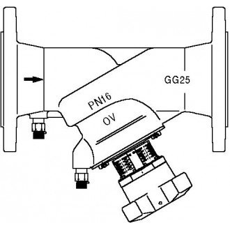 Hydrocontrol VFC beszabályozó szelep, PN16, DN150, ANSI szerinti karimás csatlakozás, GG25, kvs=404.30