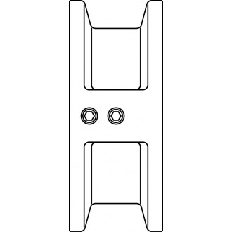 Osztott tányéros visszacsapó szelep, PN16, DN80, karima közé építhető kivitel