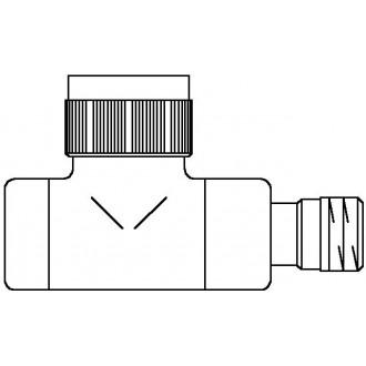 E típusú termosztatikus szelep, PN10, DN15, 1/2", egyenes, nikkelezett, M30 x 1,5, kv=0.65, kvs=0.90