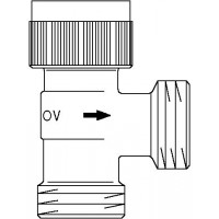 F típusú termosztatikus szelep, PN10, DN15, 3/4" km, sarok, átalakításra, kv=0.32, kvs=0.37
