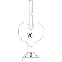 Előbeállító kulcs AV 6, ADV 6, RFV 6, szelepekhez és GH/MH szelepbetétekhez