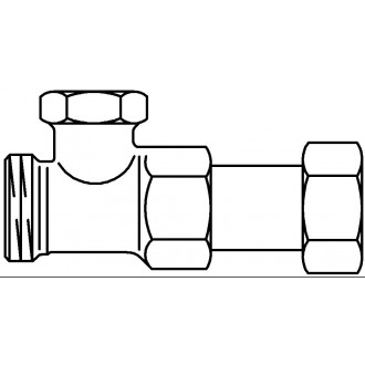 Combi 2 típusú visszatérő szelep, padlófűtési osztó-gyűjtőre szerelhető