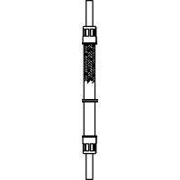 Tömlővezeték, DIN-EN-ISO 6806, NI 10, 12 x 12 mm, várógyűrűhöz, PN16, L=500 mm