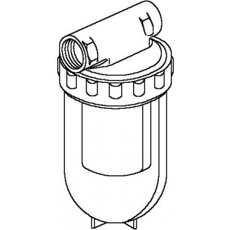 Oilpur olajszűrő egyvezetékes rendszerre, 2 x 3/8" bm, Siku 50-75 mikron
