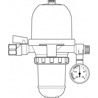 Toc-Uno-3B olajszűrő/légtelenítő, 3/8" bm x 3/8" km