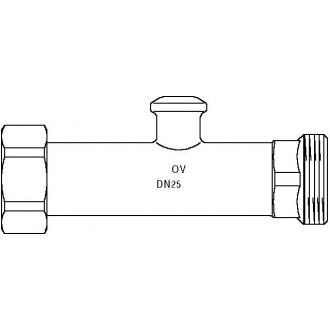 Hosszabbító Aquamodul ivóvíz-elosztó, rendszerhez, lapos tömítésű (140 mm), vörösöntvény