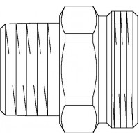 Tartozék ivóvíz-elosztó rendszerhez, közdarab, R 1" x G 1 1/4", vörösöntvény