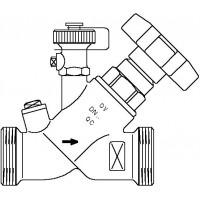 Aquastrom szelep visszacsapóval (KFR), DN25, G 1 1/4" x G 1 1/4" ürítővel, vörösöntvény